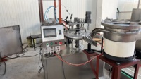 Ligne de production entièrement automatique pour le remplissage électrique de liquides, le capsulage et l'étiquetage de vernis à ongles, colle 502 et gel, haute capacité