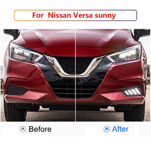 Usine LED DRL feux de jour pour <span class=keywords><strong>nissan</strong></span> <span class=keywords><strong>Versa</strong></span> sunny 2019 2020 avec clignotant antibrouillard couverture feu de conduite - Product Image 6