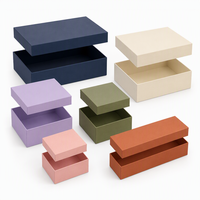 Boîte en carton pour diffuseur de bougies avec couvercle et base, pour cadeau de spa, insert en carton rigide, élégante, boutique