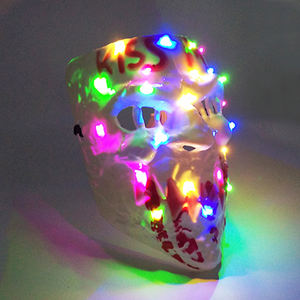 Rave Halloween LED Light up Kiss Me Masks Horror Glow <span class=keywords><strong>Disfraz</strong></span> Máscara Luminous Purge Face Mask para Festival Party Suministros <span class=keywords><strong>de</strong></span> disfraces - Product Image 3