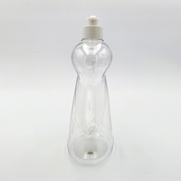 Bouteilles de shampoing vides en plastique transparent de 16oz, 500ml, Lotion pour le corps, lavage de la vaisselle, détergent, bouteilles de liquide de bain avec capuchon rabattable