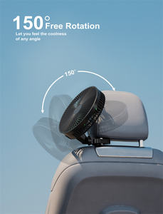 Ventilador de Asiento Lemoistar de 12 Pulgadas, Silencioso, Portátil, Recargable, Mini Ventilador USB para <span class=keywords><strong>Coche</strong></span>, Enfriador de <span class=keywords><strong>Aire</strong></span> de 12-24V - Product Image 5