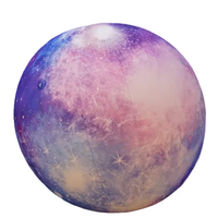 Ballons ronds géants gonflables publicitaires Terre Lune Planètes avec lumières LED Imperméables et durables Résistants au soleil