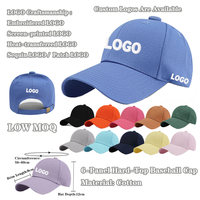 Casquettes de baseball unisexes en coton de haute qualité, à 6 panneaux, avec dessus rigide, vente en gros, personnalisables avec broderie, ajustées