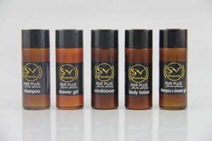 Envase de Viaje de Lujo para Hoteles, Mini Botella de Plástico PETG Ámbar de 30 ml con Tapa de Rosca, Color Personalizado y Estándar GMP - Product Image 3