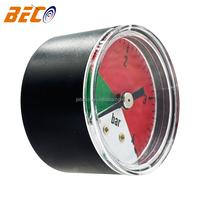 Beco 40mm 1.5inch 4bar Common Plastic case Pressure Gauge 1/8 Thread Back Connection Manometer