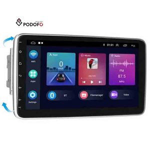 Podofo 10.1 "Màn hình xoay 2 DIN Android 2 + 64GB xe Đài phát thanh stereo autoradio Carplay Android Auto GPS Wifi BT HIFI âm thanh - Product Image 1