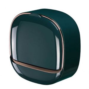 Porte-savon mural moderne et magnifique boîte de rangement pliable de luxe avec design de vidange et boucle adhésive - Product Image 2