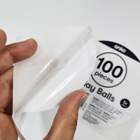 Étiquette thermique d'autocollants d'étiquette d'emballage de preuve de l'eau de bonne qualité avec la forme faite sur commande