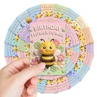 Set di 36 Cartoline di Auguri in Carta Patinata con Illustrazioni e Citazioni per Decorazioni di Feste e Diari
