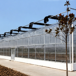 Serre en polycarbonate PC résistante au vent avec structure en acier robuste et système d'ancrage solide pour l'agriculture côtière - Product Image 1