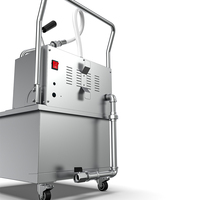 Chariot de filtration d'huile alimentaire de qualité commerciale : Prolonge la durée de vie de l'huile de cuisson