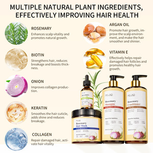 ערכת טיפוח לשיער של MELAO, שמפו רוזמרין וביויטין, לטיפוח הקרקפת, ריכוך והזנה, ללא כימיקלים. - Product Image 2