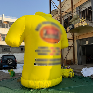 Camiseta Inflable <span class=keywords><strong>de</strong></span> Manga Corta con Logotipo Personalizado, Modelo Deportivo, Accesorio Inflable para Juegos, Globo Inflable con Forma <span class=keywords><strong>de</strong></span> Jersey - Product Image 1