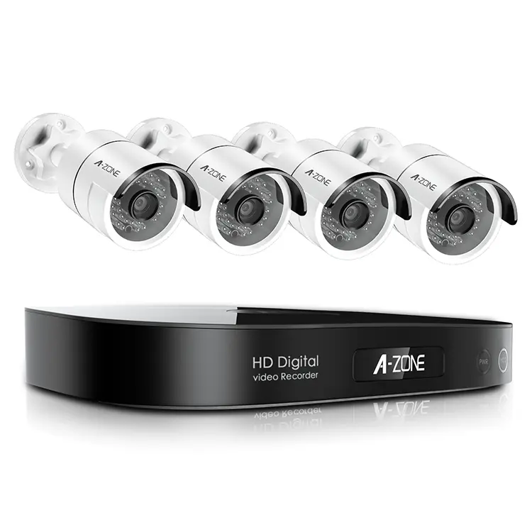 2MP AHD الكاميرات البعيدة كيت الأشعة تحت الحمراء HD الفيديو 4ch 1080P DVR الأمن كاميرا نظام CCTV كاميرا مصغرة