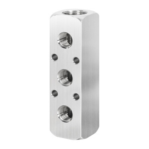 Distributeur de gaz multi-tuyaux en acier inoxydable 30x30, connecteur rapide, pièces pneumatiques - Product Image 2