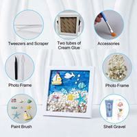 Ensemble de peinture texturée océanique DIY éducatif pour enfants, 1 paquet
