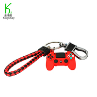 Porte-clés en caoutchouc PVC personnalisé, contrôleur de jeu, Joystick, pour petit ami, sac pendentif cadeau, bibelot
