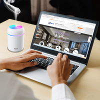 Diffuseur d'air ultrasonique à brume froide LINLI-TECH aux couleurs éclatantes, 300 ml, sans BPA, pour la maison, garantie 1 an, humidificateur pour bébé
