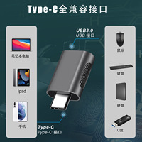 Adaptor pengisi daya logam USB 3.0 betina Ke Tipe C jantan, adaptor pengisian daya untuk Laptop keluaran AC