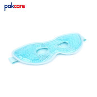 Masque facial réutilisable pour les yeux avec perles de gel pour la thérapie par compresse chaude et froide