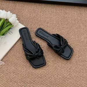 Sandalias Planas con Correa en el Tobillo para Mujer, con Hebilla, Transpirables, Estilo Playa, Modernas, Sencillas y Cómodas - Product Image 3