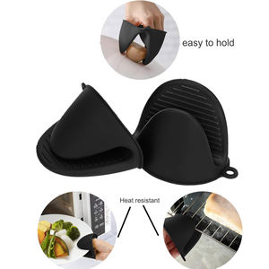 Sarung tangan Oven dapur silikon tahan panas Mini pelindung jari memasak cubit grip panci pemegang sarung tangan kue - Product Image 1