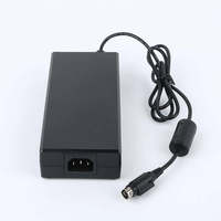 Adaptateur de bureau 24V 6A 136W pour système de traitement numérique professionnel de films, studio, système de sécurité NVR avec prise DIN 4 broches UL CE