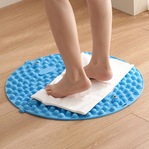 <b>Foot</b> <b>Massager</b> Mat Round TPE Blue For Home Health Massage Adults - Product Image 1