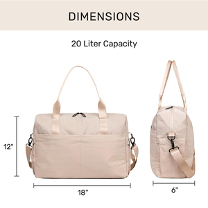 Housse d'ordinateur portable transparente style mode - Sac de week-end grande capacité avec pochette pour trolley portable 18 pouces - Product Image 1