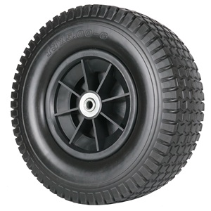 HL HANAK 13 16 pouces 5.00-6/6.50 roue de brouette libre plate en mousse de polyuréthane et pneu pour chariot de chariot tondeuse à <span class=keywords><strong>gazon</strong></span> camion à main - Product Image 2