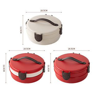 Red Round Candy Box With Compartments For Snacks And Dried Fruits Storage Gift For Home Or Wedding - Product Image 4