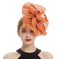 Chapeau Haut de Forme Élégant et Charmant avec Nœud et Plumes, Nouveau Design, pour Femme, Idéal Soirées, Danse, Sports, Décontracté, Réglable en Sinamay