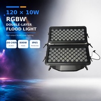 Projecteur LED extérieur étanche RGBW 120x10W DMX512 à intensité variable pour façade de bâtiment et éclairage urbain
