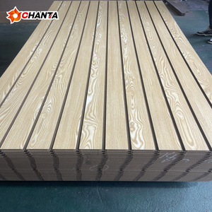 Panel de Pared Ranurado Moderno E1 MDF de 15-18 mm con Revestimiento de Melamina, Ranurado, Resistente a la Humedad, Calidad de Primera Clase, para Exhibición con Certificación ISO9001 - Product Image 6