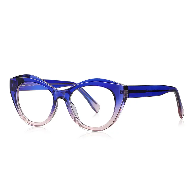 2168 mode bleu lumière bloquant lunettes femmes lunettes montures optiques lunettes lentilles oeil de chat lunettes cadres