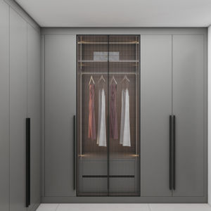 Free Design Wooden Wardrobe Bedroom Closet Cabinets Wardrobe Plywood Walk in Clothes Cabinet <b>Locker</b> for Indoor - Product Image 1