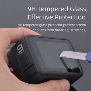 KingMa — protecteur d'écran en <span class=keywords><strong>Film</strong></span> trempé pour objectif <span class=keywords><strong>de</strong></span> caméra, 2 pièces, noir, pour GoPro Hero 9 - Product Image 3