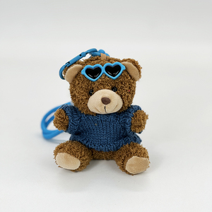 Personalizar oso de peluche Llavero <span class=keywords><strong>Camiseta</strong></span> personalizada Impresión Logo bordado logotipo Sublimación térmica Llavero de peluche Juguetes - Product Image 4