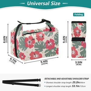 Sac à déjeuner personnalisé à motif de feuilles de menthe tropicales d'Hawaï, sac isotherme, sac de pique-nique scolaire en plein air - Product Image 3