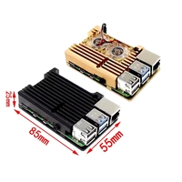 Sistema de Refrigeración para Raspberry Pi 4 Modelo B SBC con Ventilador Doble