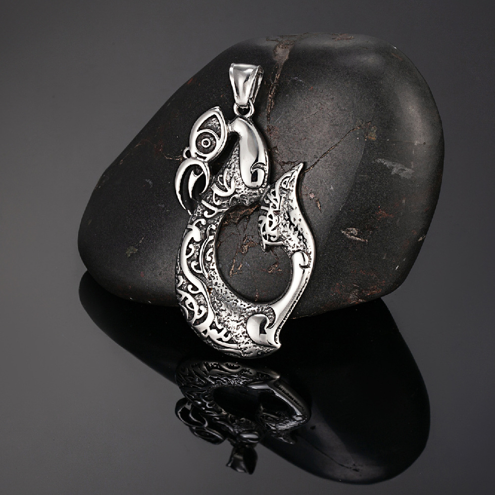 Pendentif simple en acier inoxydable