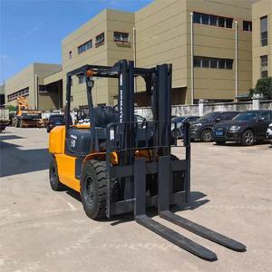 Forklift Diesel Bekas Komatsu 5 Ton FD50 dengan Mesin Komatsu SAA4D95L, Tiang 2 Tahap 3 m - Product Image 4