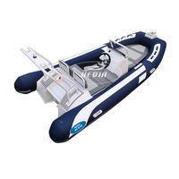 Bateau à rames Hedia 14 pieds, coque en aluminium, bateaux à rames Hypalon 420