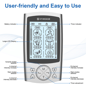Mesin Pijat Tubuh STIMEASE 24 Mode Tens7000 Pads <span class=keywords><strong>Tens</strong></span> untuk Pereda Nyeri Ems untuk Penguatan Otot USB Rechargeable 13 <span class=keywords><strong>TENS</strong></span>/16 - Product Image 3