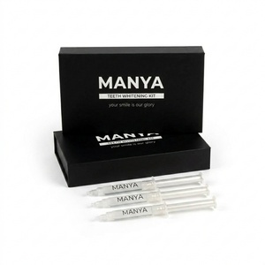 Kit de Blanchiment <span class=keywords><strong>Dentaire</strong></span> Doux - Boîte Cadeau Magnétique Noire de Luxe - Seringues de Gel à Formule d'Oxygène Actif de Qualité Alimentaire - <span class=keywords><strong>Émail</strong></span> Sans Sensibilité - Product Image 5
