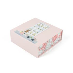 Boîte cadeau magnétique rigide en relief Crown Win rose, boîte en carton japonaise pour puzzle, boîte secrète en carton ondulé, vêtements biodégradables personnalisés - Product Image 2