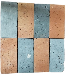 Decoratieve rode gesinterde klei gepolijste bakstenen, natuurlijk voor buitenmuren - Product Image 3