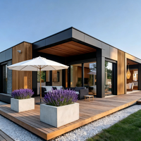 Maison Conteneur Moderne en Acier avec Terrasse - Conception de Villa Étanche
