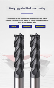 Tùy Biến 1-4Mm Đường Kính <span class=keywords><strong>CNC</strong></span> Cắt Công Cụ Rắn Carbide 3 Sáo End Mill Cho Thép Không Gỉ Hợp Kim Titan Phay - Product Image 6